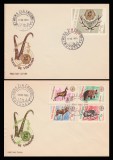 1965 Romania, 2 FDC Trofee de vanatoare, LP 618, Romania de la 1950, Fauna