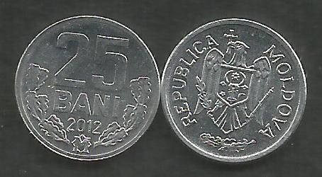 MOLDOVA 25 BANI 2012 [01] a UNC