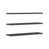 Cumpara ieftin Set 3 rafturi de perete Divar Pako World Gri 60x14.5x1.8 cm