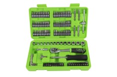 Set Biti Si Tubulare 1/4` Cu Surubelnita Si Clichet 130 Buc Jbm 462576 53953 foto