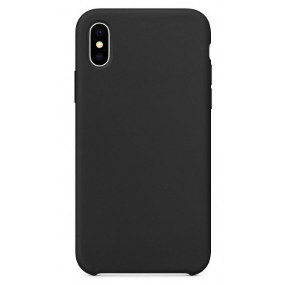 Husa TPU OEM Pure Silicone pentru Apple iPhone XS Max, Neagra foto