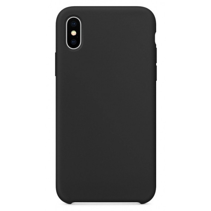 Husa TPU OEM Pure Silicone pentru Apple iPhone X / Apple iPhone XS, Neagra