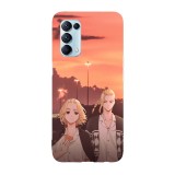 Husa compatibila cu Oppo A54 5G, Viceversa, model Mikey and Draken Tokyo Revengers, Silicon, TPU, Transparent, Carcasa