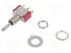 Intrerupator basculant, 3 pozitii, mod comutare ON-OFF-ON, SP3T, C&amp;K - 7103SYZBE