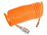 Furtun pneumatic flexibil spirală cu cuplă rapidă NEO TOOLS 14-808-1