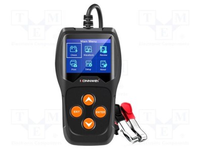 Tester acumulator KONNWEI 12V LCD 140x80x24mm foto