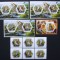 R.DU TCHAD-BUFNITE-SET 6 V.+4 S/Sh.NEOBLITERATE-DANTELATE-MNH** - EP 053