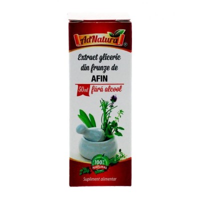 Extract Gliceric de Afin Fara Alcool 50 mililitri Adserv foto