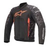 Geaca textil moto Alpinestars T-Gp Plus R V3 Air, negru/camo/fluo/rosu, marime S