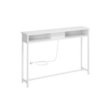 Cumpara ieftin Consola Vasagle Alb 120x25x81.1 cm