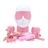 Seturi de bondage usor - Bound to Play Set Bondage pentru Incepatori (8 Piese) Roz Deschide Usa catre Experiente Noi