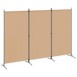 vidaXL Paravan de camere cu 3 panouri Bej 260 x 180 cm Țesătură 42039197