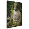 Tablou Canvas Buddha Verde Maro Gri 60x80 cm cu Rama - Decor Living Birou, Imprimat Digital