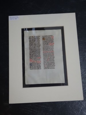 Foaie originală dintr-un manuscris - Tours - Franța - 1485 foto