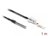 Senzor temperatura la RJ45 DS18B20 1m, Delock 91384