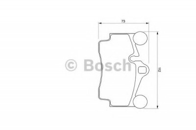 Set placute frana,frana disc VW TOUAREG (7LA, 7L6, 7L7) (2002 - 2010) BOSCH 0 986 424 741 foto