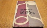 METODICA PREDARII MUZICII la Clasele I-IV - Manual pentru Licee Pedagogice Ion Serfezi - Ion Serfezi - Editura Didactica si Pedagogica, 1967, 144 p.