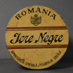 Cutie Romania Icre Negre - Administratia Generala a Pescariilor - reclama c.1930