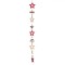 Decorațiune Lemn Ornamentală Suspendabilă, Stele și Bile, Lungime 68cm, Multicolor