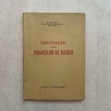 B. Pajiste - Consideratiuni asupra finantelor de razboi