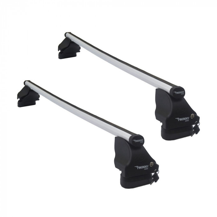 Set bare transversale portbagaj din aluminiu marca Twinny Load TL A07, kit complet cu bare, suporti si antifurt cu cheie Seat Leon 1 1m1 1999-2005 5 U