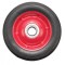 Roata carucior - cauciuc brut - rulment - 6x1.5 PowerTool TopQuality
