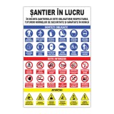 Panou șantier &bdquo;Șantier &icirc;n lucru&rdquo; IC03 20 x 30 cm