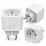 Priza inteligenta Wi‑Fi Tip E 16A, monitorizare consum, Tuya