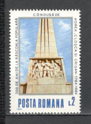 Romania.1984 200 ani rascoala lui Horea,Closca si Crisan YR.794 foto