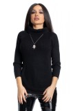 Cumpara ieftin BL867-1 Pulover tricotat cu guler inalt, M/L, S/M