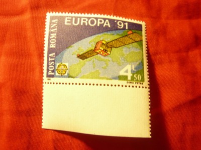 Serie Romania 1991 - Europa CEPT - Satelit , 1 valoare foto