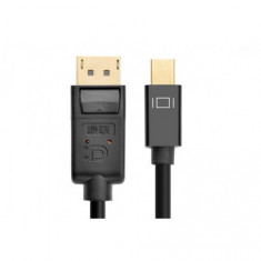 Cablu mini DisplayPort tata la Displayport tata-Lungime 2 Metri-Culoare Negru