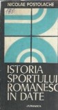 Istoria sportului romanesc in date - Nicolae Postolache