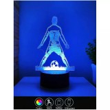 Cumpara ieftin Lampa Decorativa 3D - Fotbalist Multicolor - Cristiano Ronaldo - 20x12cm - 23773