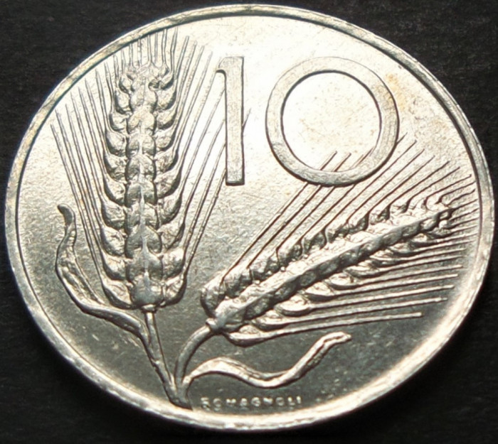 Moneda 10 LIRE - ITALIA, anul 1982 *cod 3128 = A.UNC