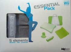 Husa Wii Remote / Wii Fit + geanta + 2 x bratara fitness anti-transpiratie - gri (e)