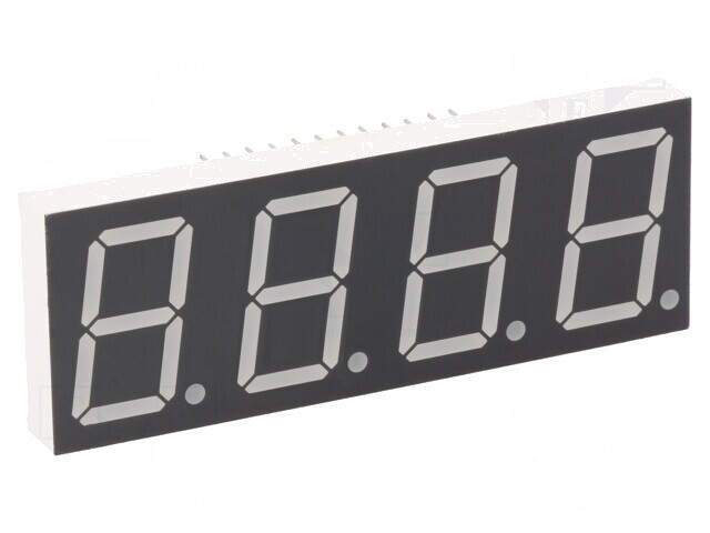 Afișaj LED 7 Segmente 20,4mm 4 Digits Galben-Verde