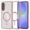 Husa MagSafe pentru Samsung Galaxy A56 A566 / A36 A366, Techsuit, Luxury Crystal, Roz