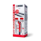 Set intretinere lant moto Ipone Offroad Chain Care (kitul contine: spray curatat lant 750ml + spray ungere lant 750 ml + perie lant)