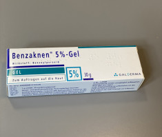 Benzaknen, peroxid de benzoil 5%, tratament anti-acnee, livrare gratuita foto