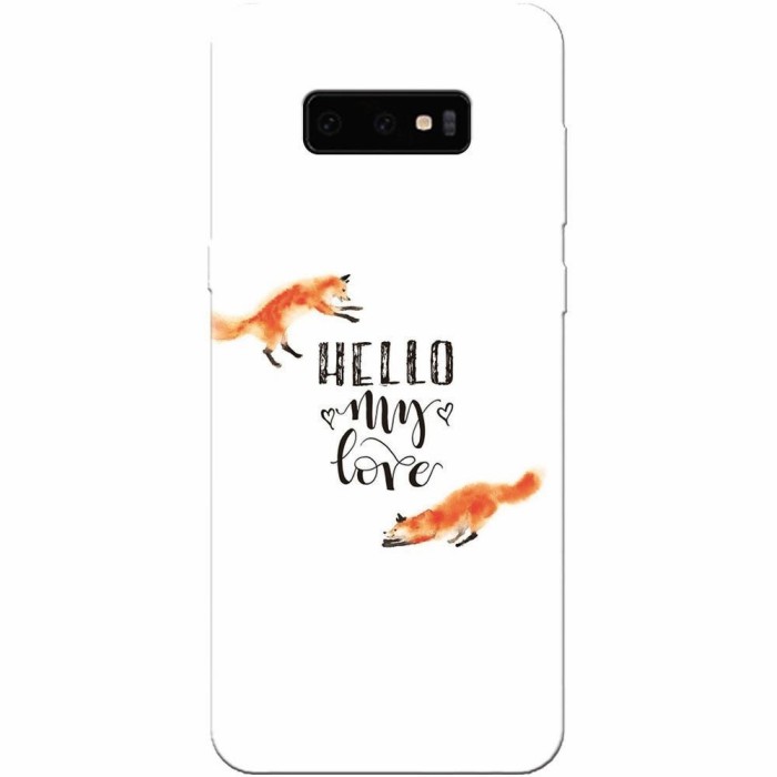 Husa silicon personalizata pentru Samsung Galaxy S10 Lite, Hello My Love