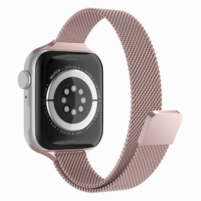 Curea pentru Apple Watch 1/2/3/4/5/6/7/8/SE/SE 2/Ultra (42/44/45/49mm) - Techsuit Watchband (W034) - Pink foto