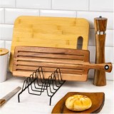 Suport Vase Kinghoff Negru, Otel, 33.5x14x9 cm - Organizator Multifunctional pentru Tigai, Capace, Tocatoare