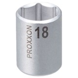 Proxxon 23523 - Capat cheie tubulara cu profil hexagonal interior 6 laturi 18 mm 3/8 inch