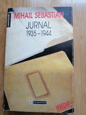 MIHAIL SEBASTIAN - JURNAL ( 1935 - 1944 ) , HUMANITAS , 1996 foto