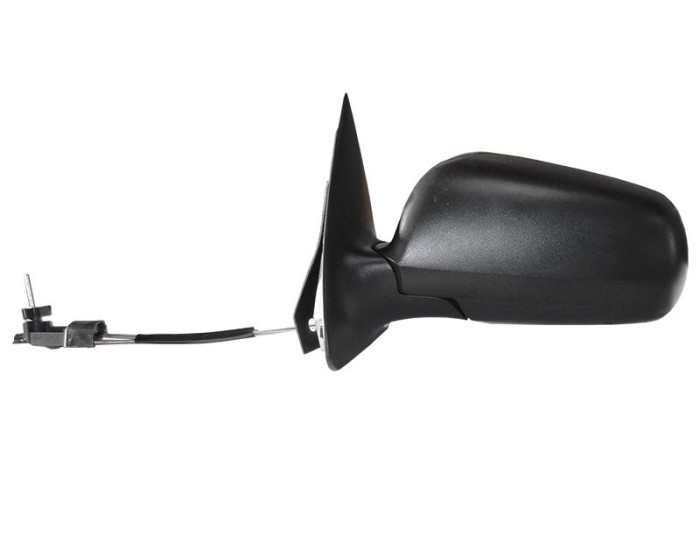 Oglinda exterioara Skoda Fabia 2000-2007 (reglare manuala ) partea stanga capac negru, sticla cromata asferica,
