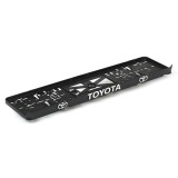 Set suport placute numar inmatriculare auto 3D (fata + spate) Toyota