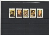ROMANIA 1980 LP 1008 ANIVERSARI - COMEMORARI SERIE MNH NESTAMPILATA, Nestampilat