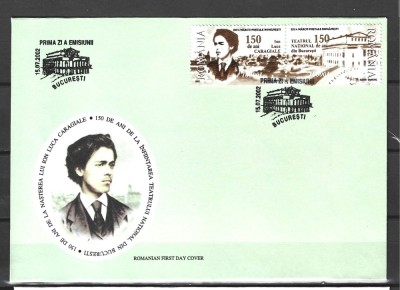 ROMANIA 2002 - ZIUA MARCII POSTALE ROMANESTI, FDC - LP 1589 foto