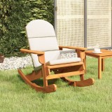 Scaun de gradina Adirondack cu perne, lemn masiv acacia GartenMobel Dekor, vidaXL